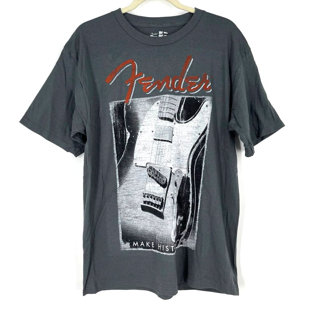 Fender Guitar Official Merch Fender Make History Graphic Tee Shirt Medium‎ NWOT